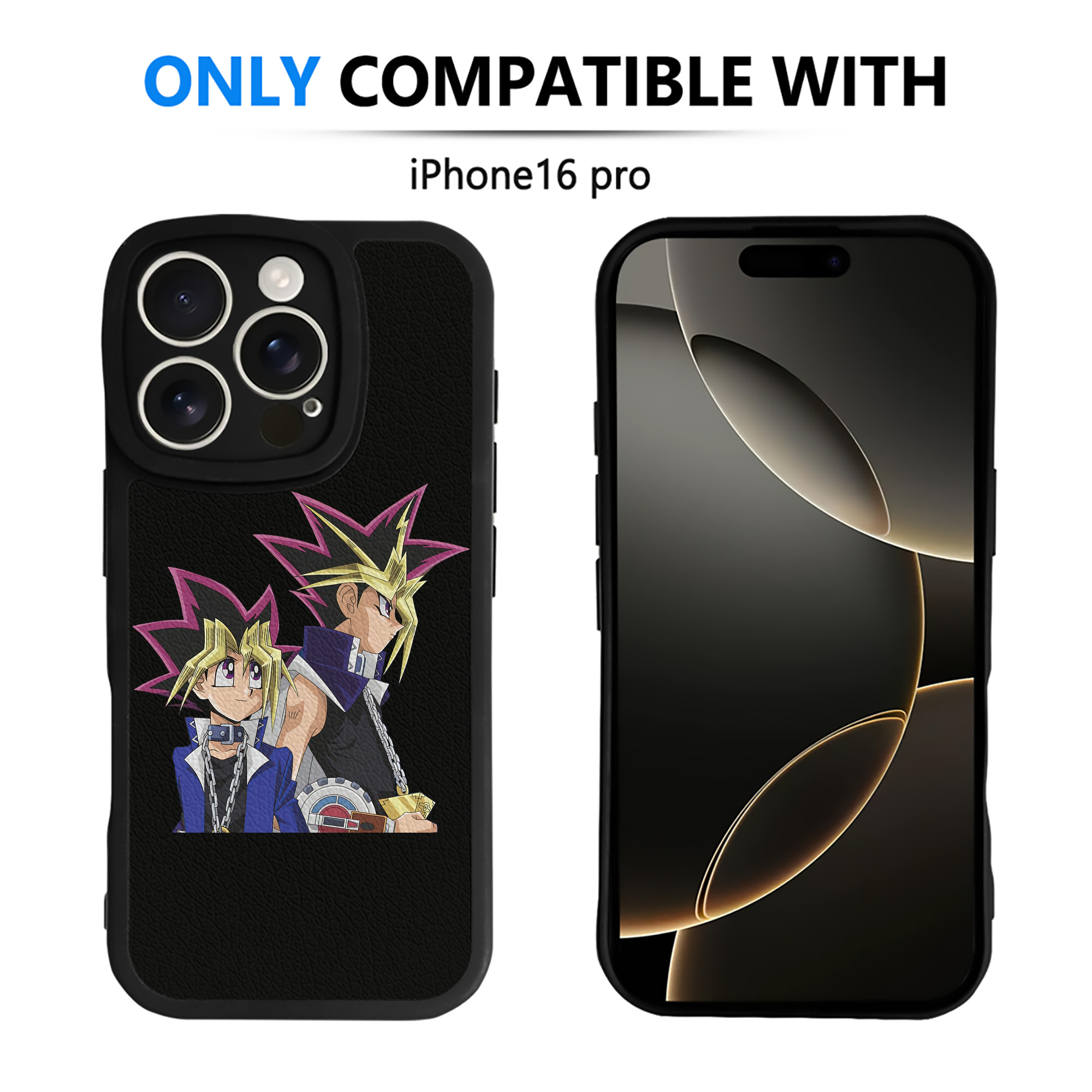 遊☆戯☆王 Yu-Gi-Oh! 【iPhone 16シリーズ対応】シリコンスマホケース（レザー調） 材質：シリコン